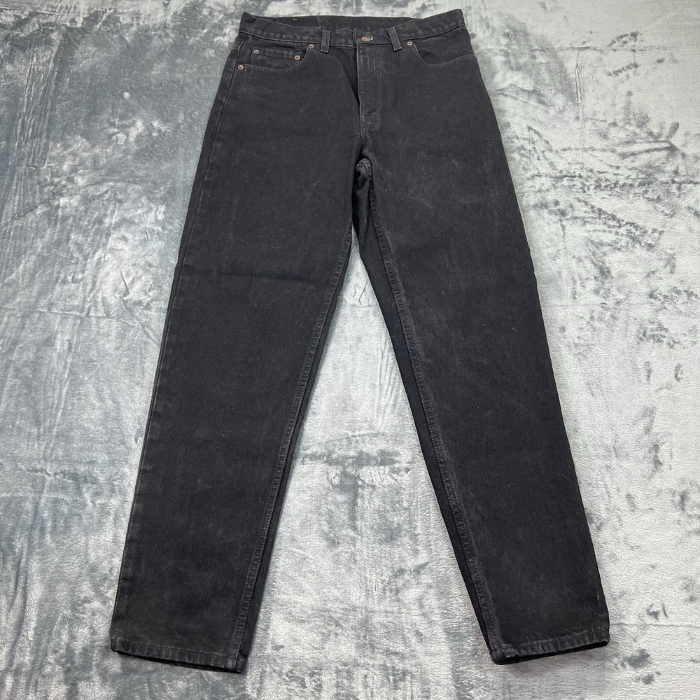 Vintage 1994 Black Levi's 550 Men's Jeans Relaxed Fit 33X32 USA Made 90s EUC Y2K